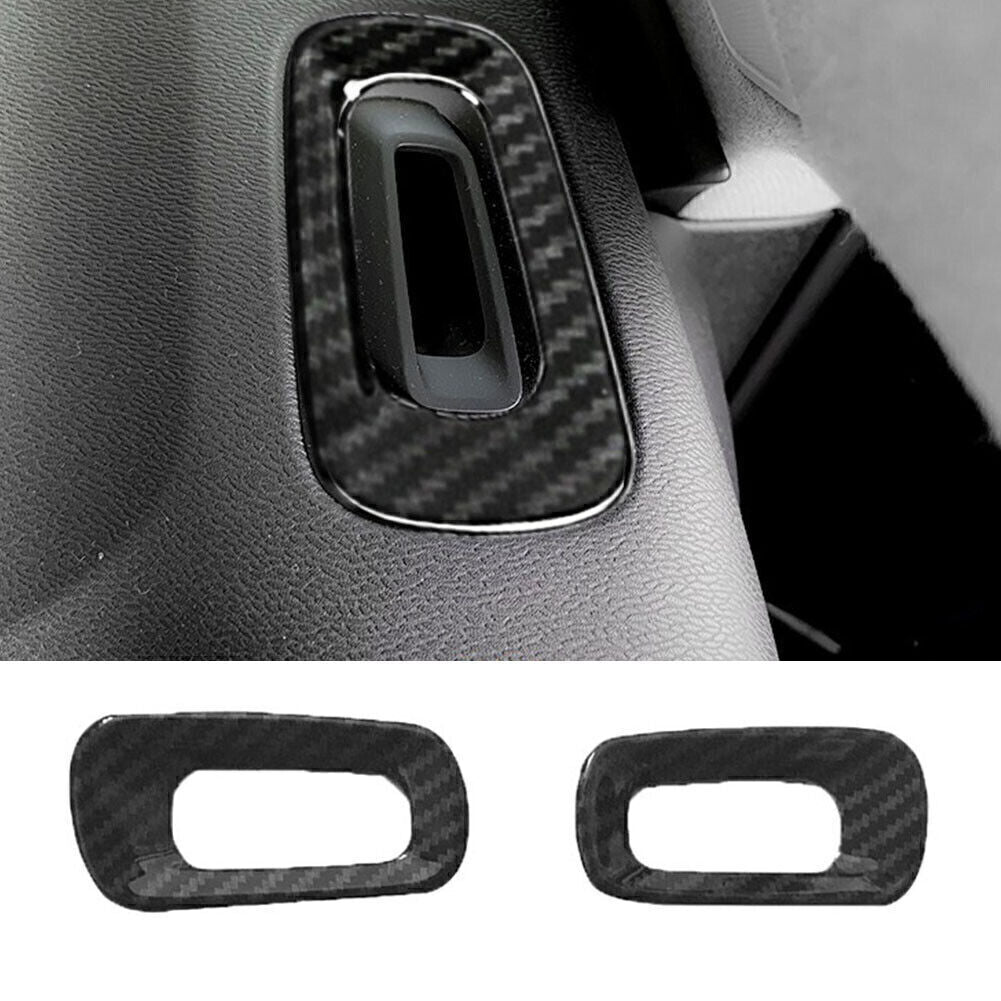 Inner Dashboard Air Outlet Vent Trim Fit for Volvo XC40 2018-2022 Carbon Fiber ABS