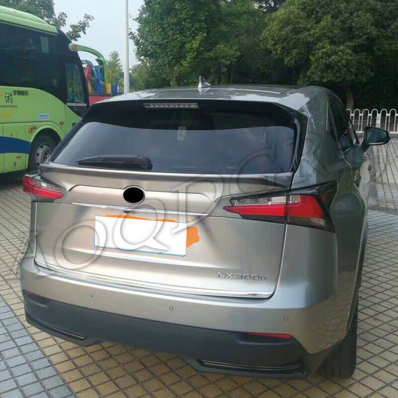 Unpainted Trunk Spoiler Middle Wing Trim Fit for LEXUS NX200T 300H 300 2015-2017