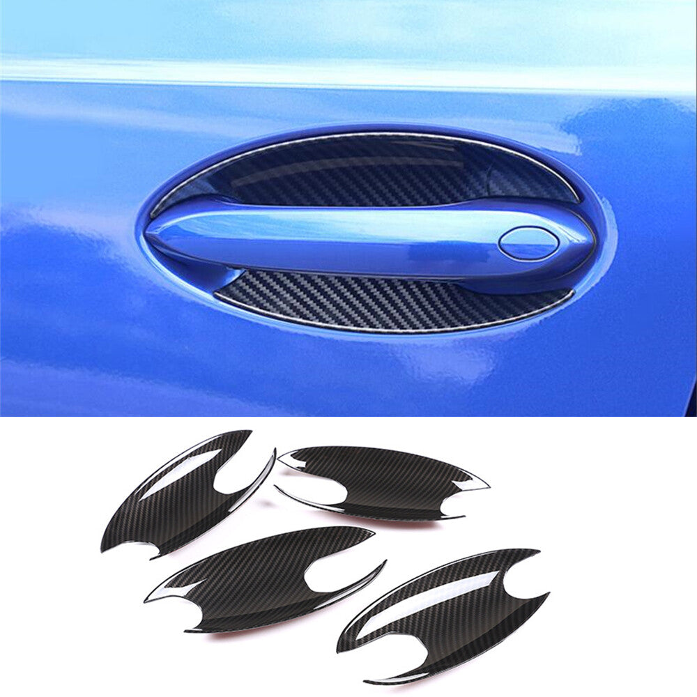 Kit for BMW 3 Series G20 G28 2020+ Side Door Handle Bowl Trim ABS Carbon Fiber¡Á4