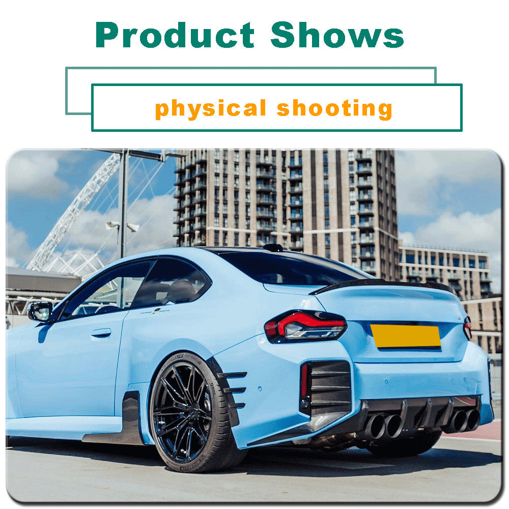 Fit for BMW G87 M2 Coupe 2022-2024 REAL CARBON Rear Bumper Diffuser Lip Spoiler