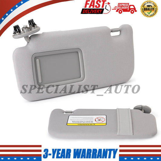 Grey Left Driver Side Sun Visor 74320-02711-E0 for Toyota for Corolla 1.8L 2009-2013