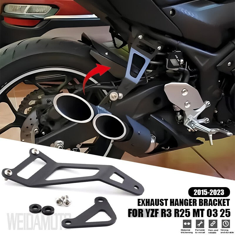 Passenger Rear Foot Rest Blanking Plates for YAMAHA YZF-R3 YZF-R25 MT-25 MT-03