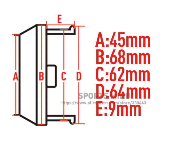 4-piece car tire valve cover rod air dust cover with red studs for Hyundai for Acura
