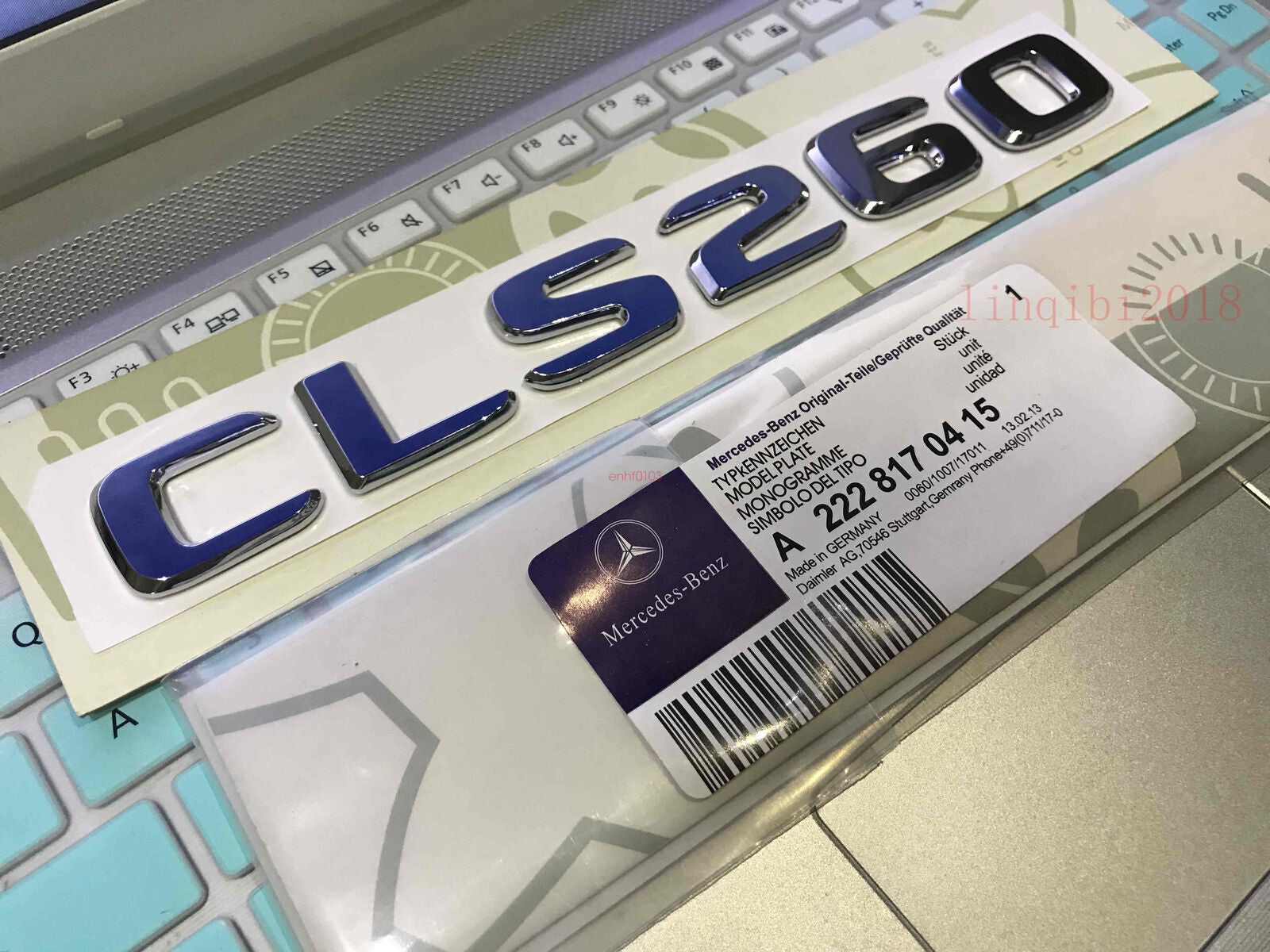 Chrome CLS260 Rear Trunk Emblem Decal Badge