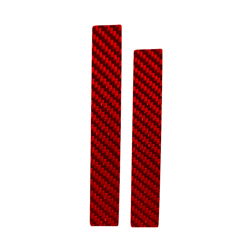 Red Carbon Fiber Below Of Driver Side Vent Cover Trim for Toyota Hilux 2015-2021