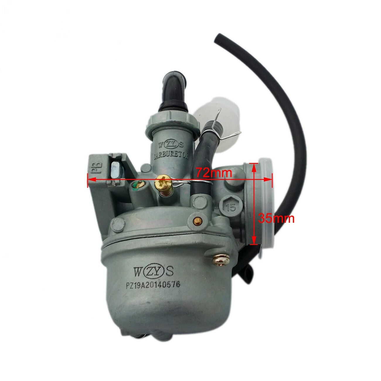 Molkt 19mm carburetor suitable for Apollo RFZ 125cc pit bike, taotao 110 70cc 4-wheel bike.