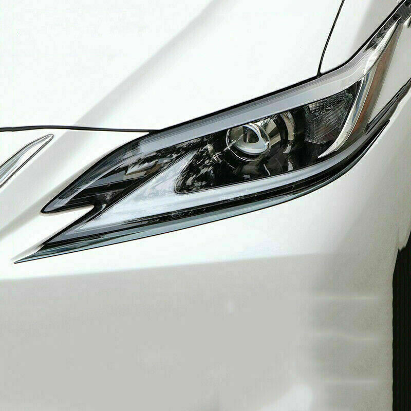 for Lexus ES350/300H 2019-2022 Black Front Headlight Eyebrow Eyelid Strips Trim