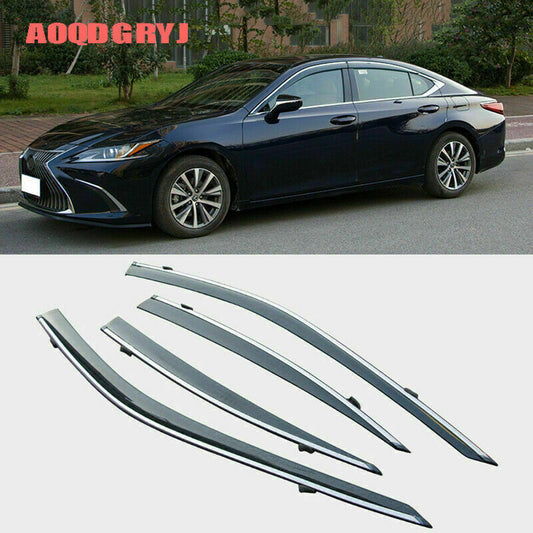 Smoky Window Visor Sun Rain Guard Vent Shades for Lexus ES350 300h 250 2019-2022