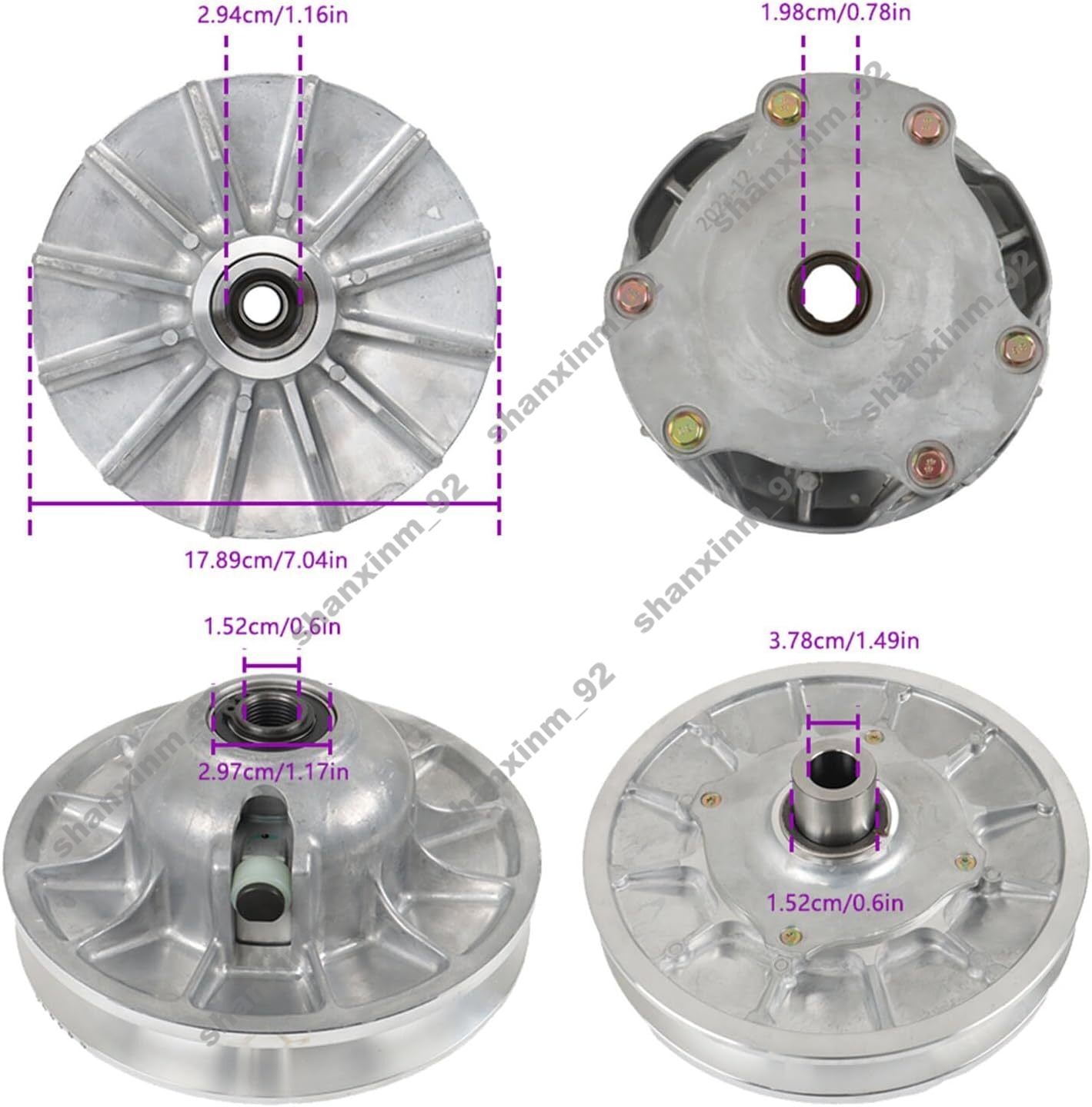 Primary Secondary Driven Clutch 1321971 1322407 for Sportsman 600 2002-2005