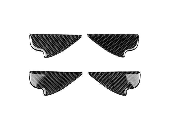 for Mazda CX-5 2017-24 Real Soft Carbon Fiber Inner Door Bowl Cup Cover Trim 4X