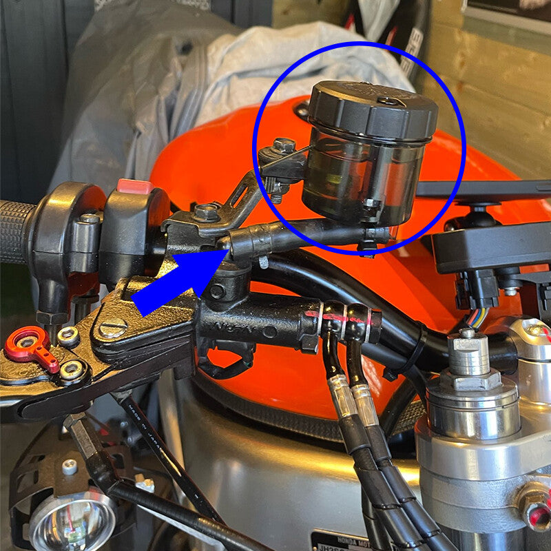 Motorcycle Front Brake Clutch Fluid Bottle Master Cylinder Oil Reservoir Oil Cup