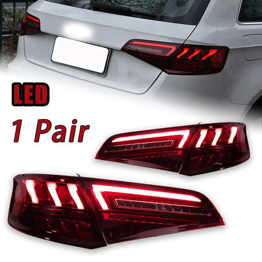 Applicable to for Audi A3 2013 - 2019 S3 Sportback Rear LED Taillights DRL Dynamic Signal Reversing