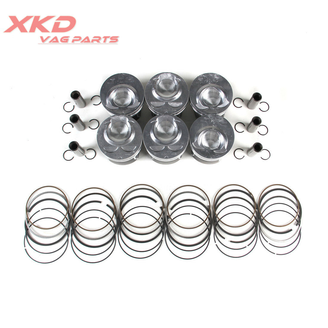 VR6 3.6L Engine Pistons Piston Rings Kit fit for VW Touareg for Audi Q7 03H198151B