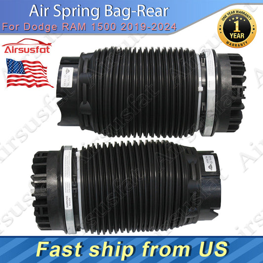 Pair Rear Air Suspension Spring Bags Fit for Dodge for RAM 1500 2019-2024 68260938AB US