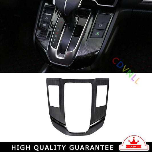 Console Gear Shift Frame Cover Trim for Honda CRV CR-V 2017-2022 Black Titanium