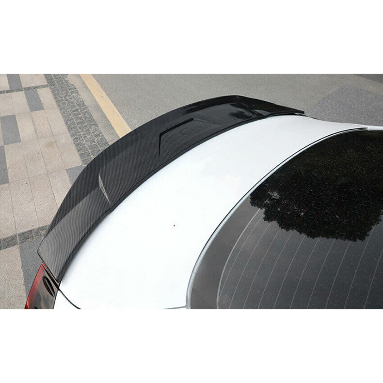for Hyundai Sonata 2020-2023 Carbon Fiber Rear Boot Spoiler Wing Flap Blade trim