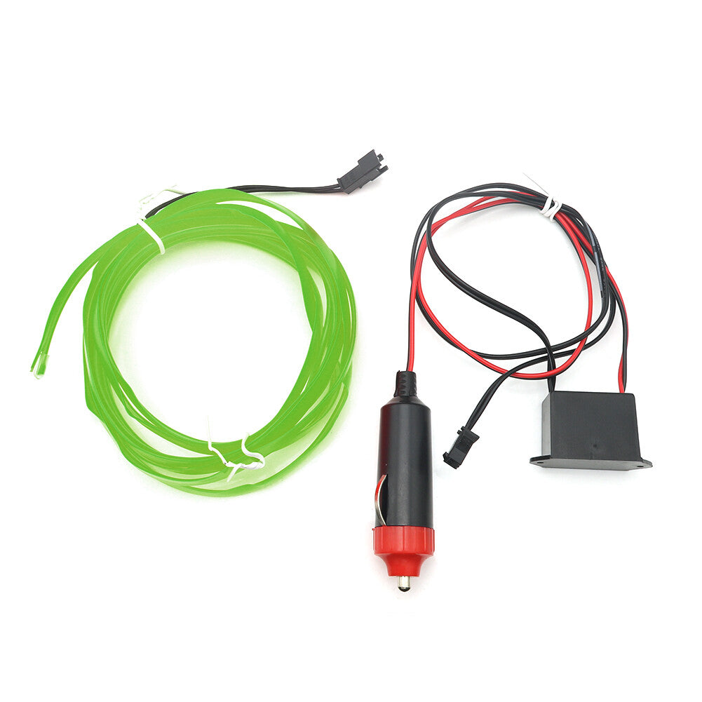 Car Indoor Atmosphere LED Light Strip Wire Lamp Decor Accessories Green 2M 12V