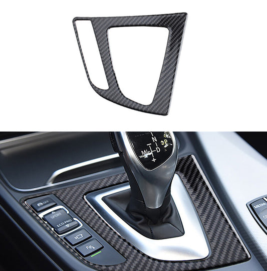 Carbon Fiber Center Gear Shift Panel Trim Cover for BMW 3Series F30 2013-2019