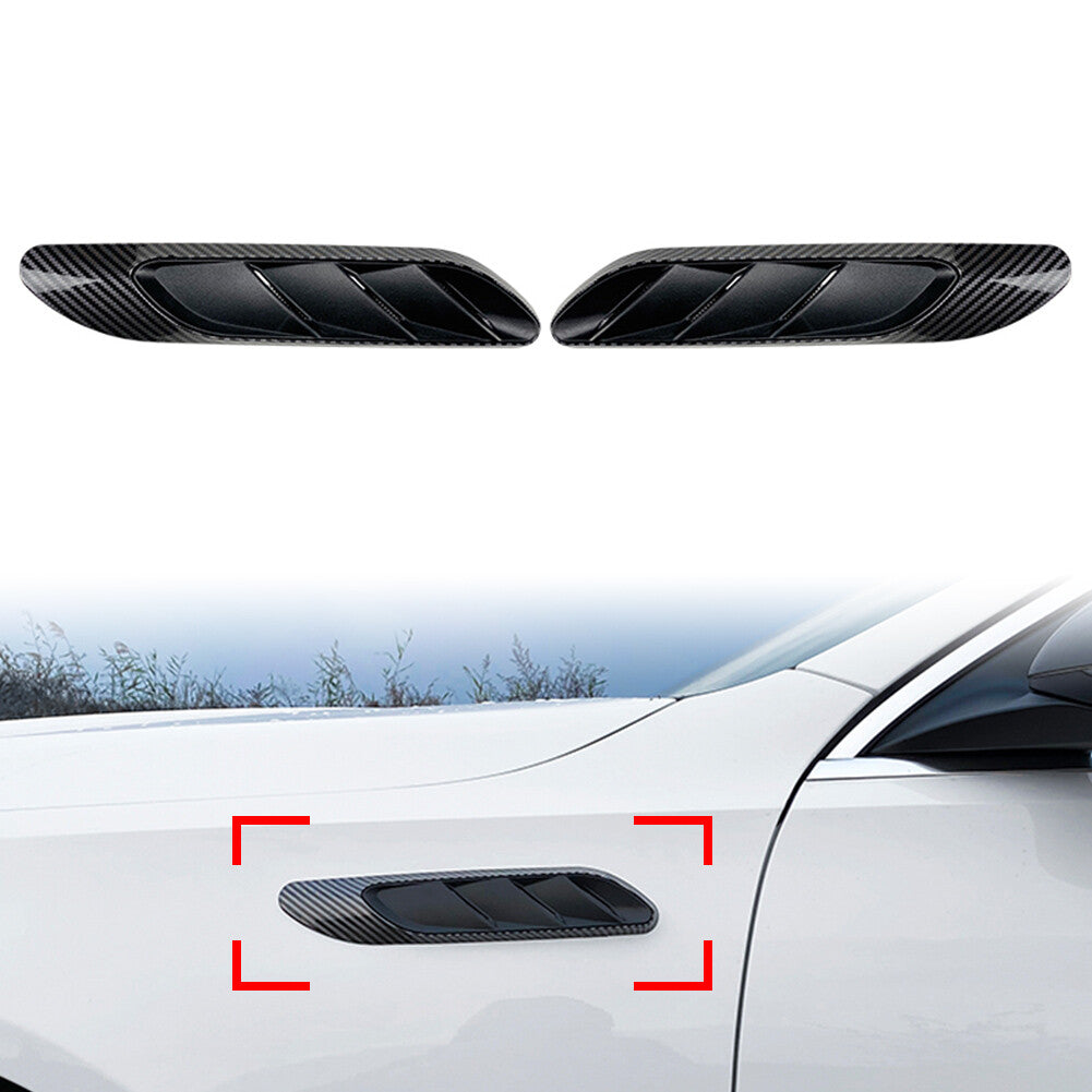 Front Fender Side Air Outlet Vent Trim for Benz C Class W206 C200 C260 Carbon