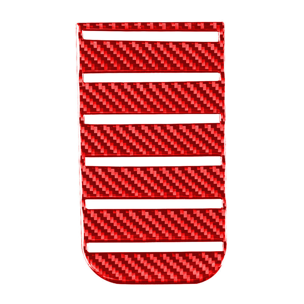 Armlehnenbox Slot Panel Cover Trim f¨¹r for Toyota Tundra 2014-21 Kohlefaser Rot Auto