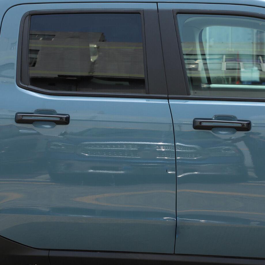 Gloss black exterior door handle cover trim available for 2022-2024 for Ford Maverick.