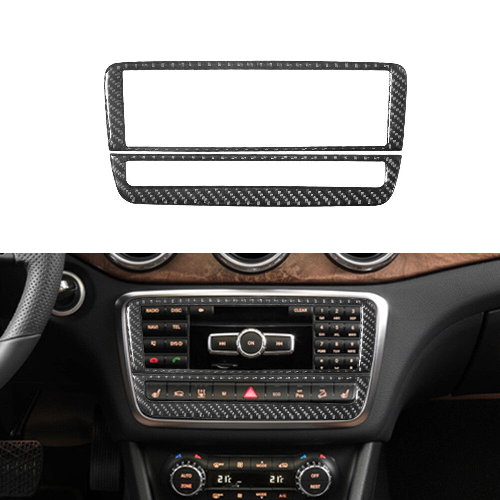 Carbon Fiber Radio Type-B Trim for Mercedes-Benz CLA 2014-2018/GLA 2015-18