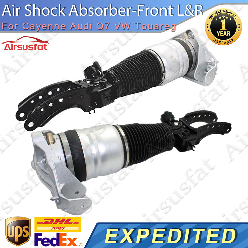 2x Front LR Air Suspension Shock Struts Fit for Porsche for Cayenne for Audi Q7 for VW Touareg