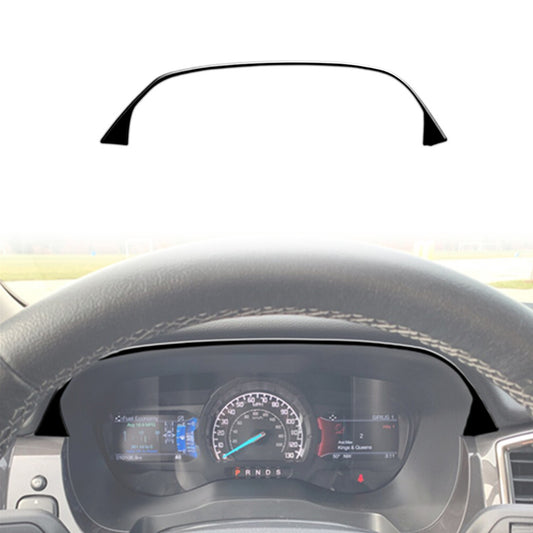 Glossy Black Speedometer Up Strip Cover Trim for Ford Ranger 2019-2022
