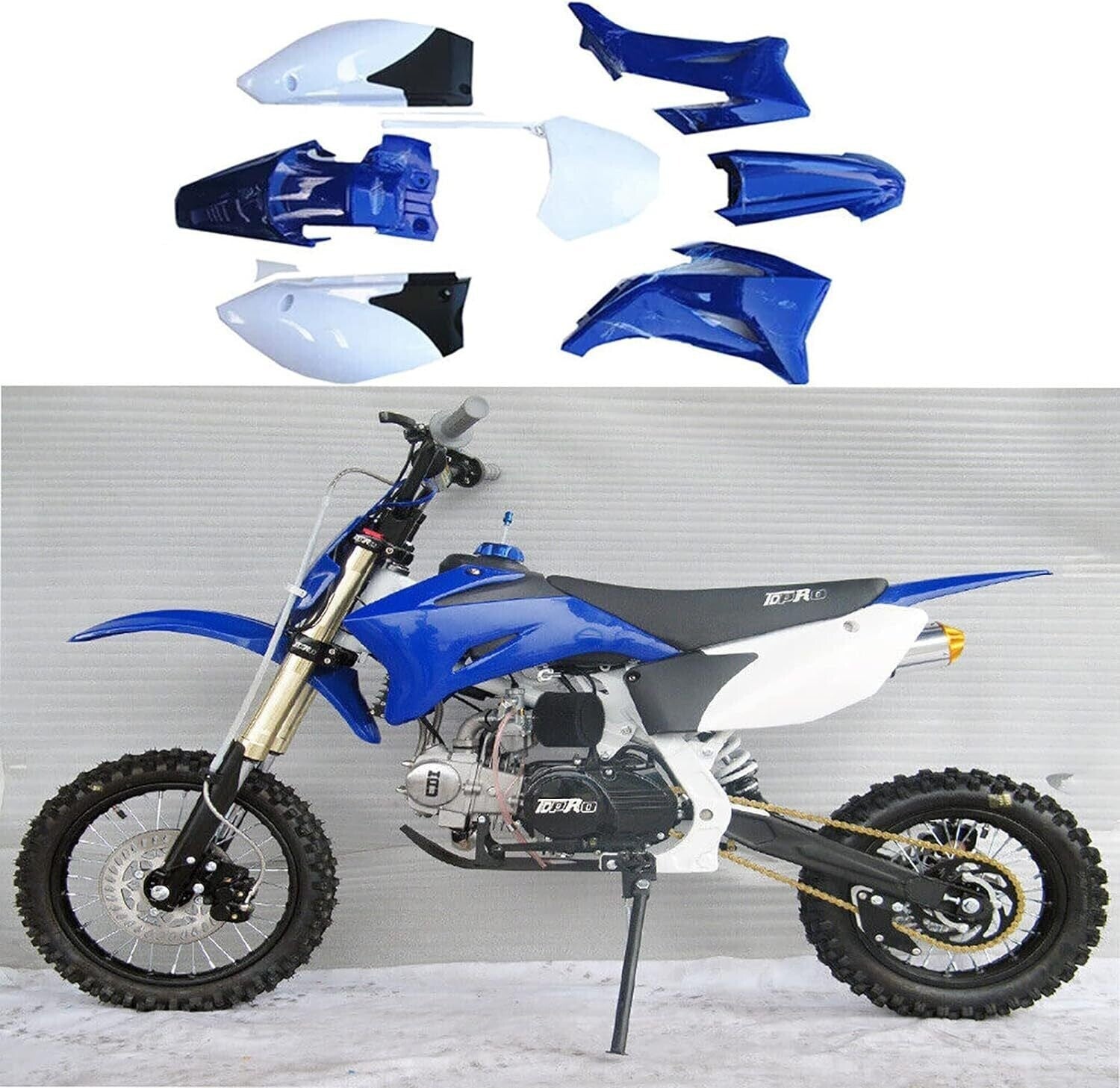 Motorcycle Plastic Mud Guard Fairing Body Kit for Yamaha TTR110 TTR110E2008-2015