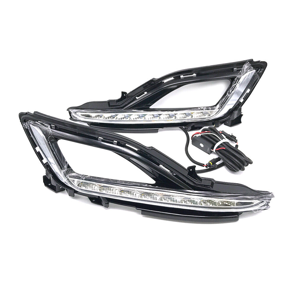 2-pack LED fog lights and daytime running lights suitable for Hyundai Sonata 9 15-16