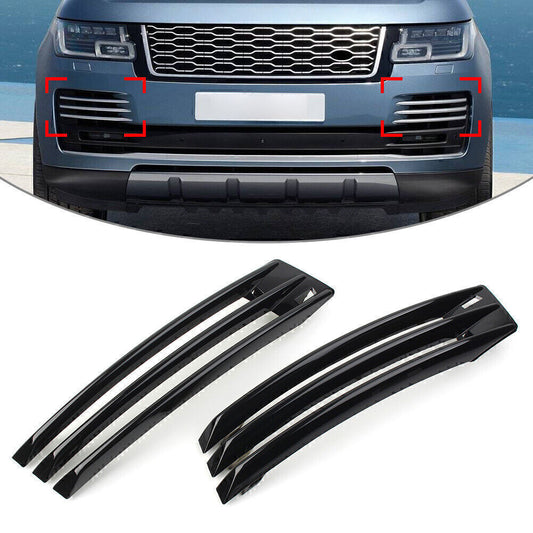 Front Fog Bumper Grille Air Vent Cover Trim Fit for Land Rover Ranger for Rover 2018-21