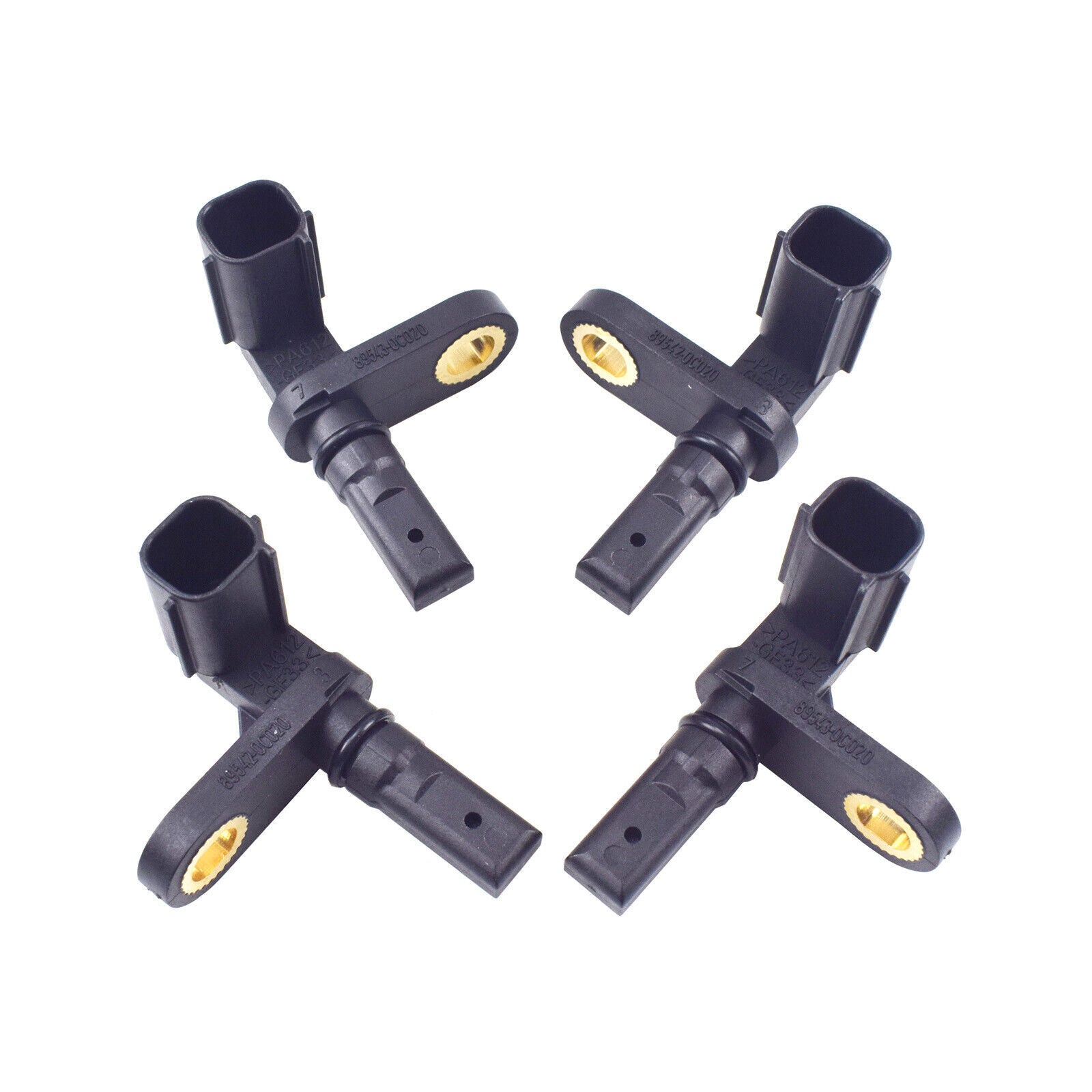 for Toyota Sequoia Tundra 89542-0C020 4Pcs ABS Wheel Speed Sensor Front Rear
