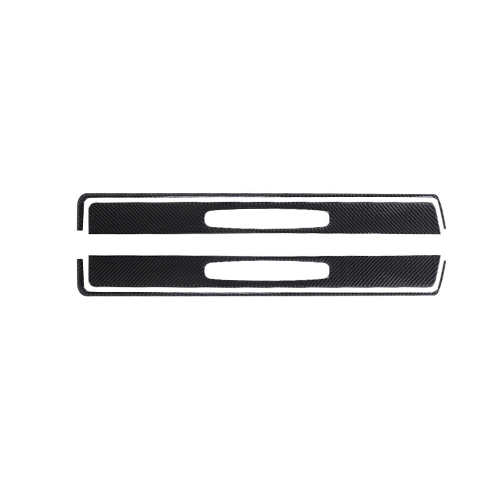 4Pcs Carbon Fiber Door Sill Strip Cover Trim for Porsche 718 2016-2022