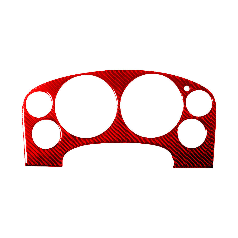3X Red Carbon Fiber Speedometer Cover Trim For Silverado/Tahoe/ for Sierra 2007-2014
