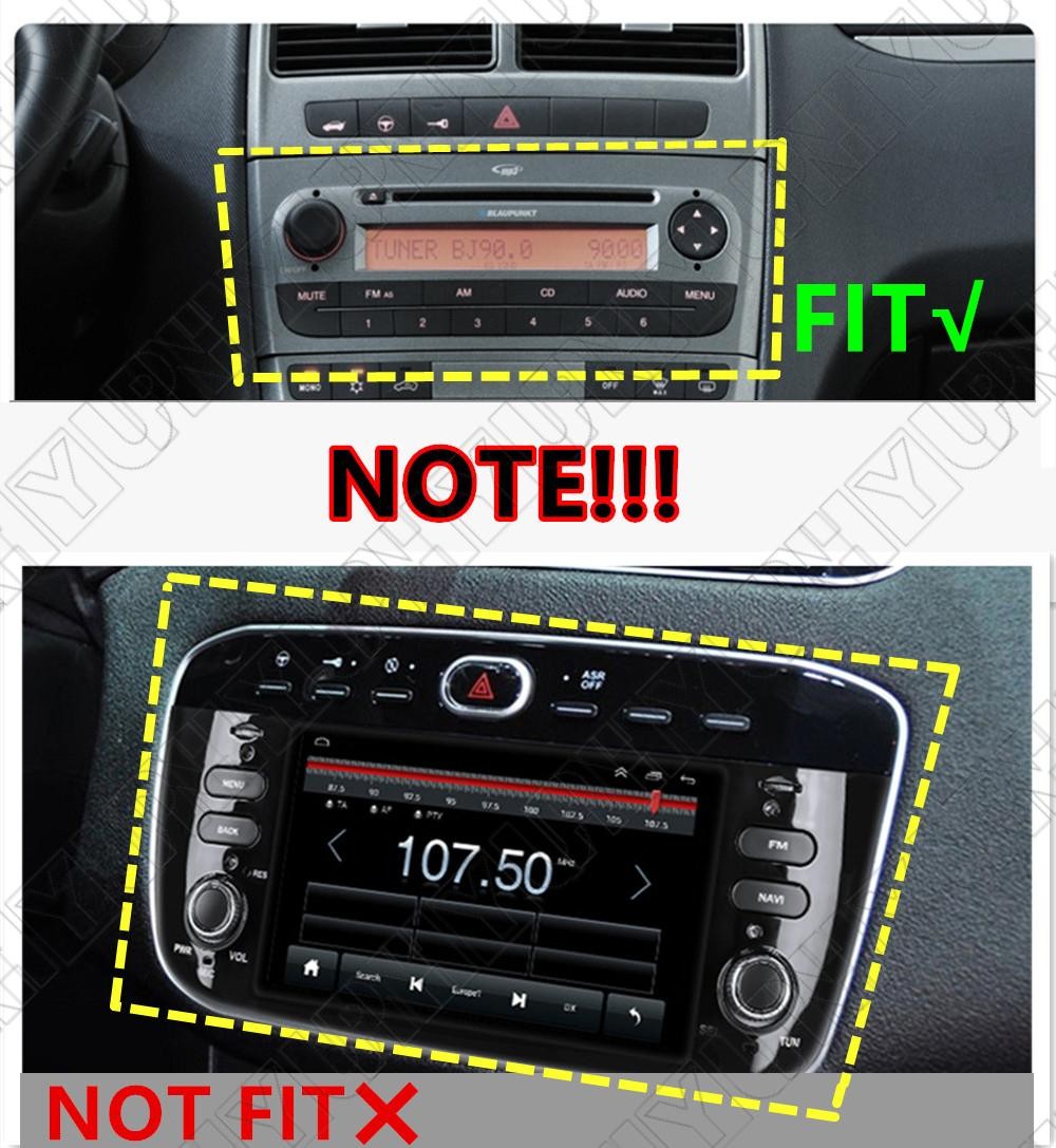 6.86 Android 14 Stereo Radio GPS Nav FM Head Unit for Fiat Grande Punto 2007-15