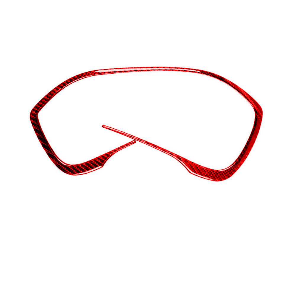 Red Carbon Fiber Instrument Panel Border Cover Trim for Honda CRV CR-V 2012-2016