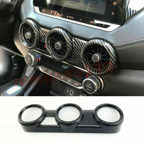 Carbon Fiber Inner Center Air Vent Outlet Cover Trim for Nissan Sentra 2020-2023