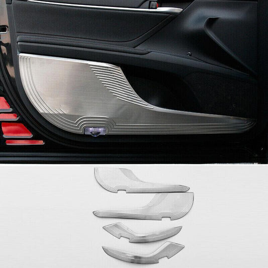 for Toyota for Camry 18-2023 Silver Inner Door Anti-Kick Panel Molding Cover Trim 4X
