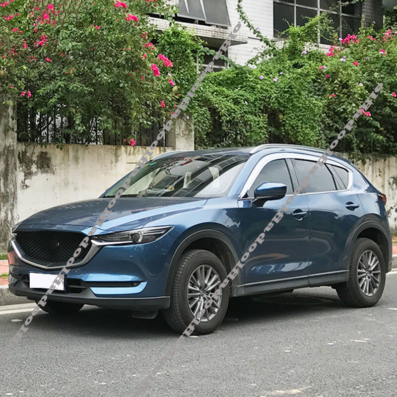 for Mazda CX-5 2017-24 Chrome Deflector Window Visors Guard Vent Weather Shield
