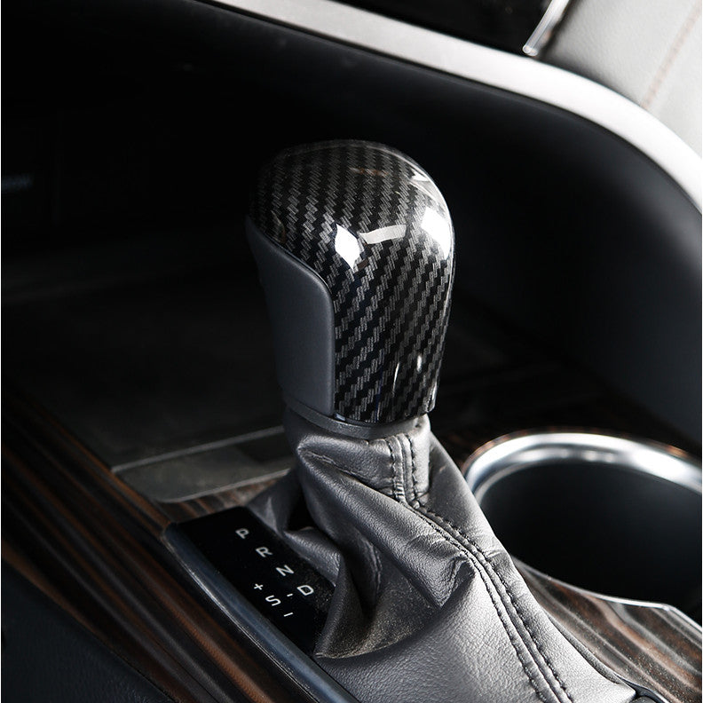 Carbon fiber Look Gear Shift Knob protective cover trim 1 piece for Toyota for Camry 2018 - 2023