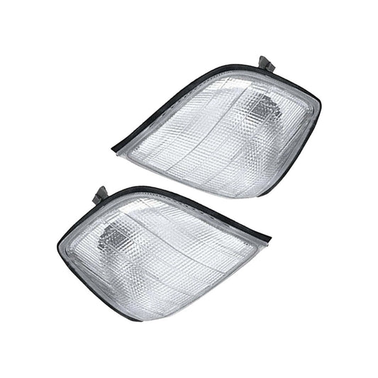 2 Pieces Front Turn Signal Light Indicator Housing for S-Class W140 1993 to 1998