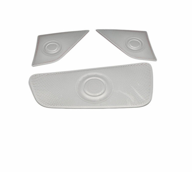 Dashboard Speaker Ring Cover Trim 3 for Kia Carnival 2022-2023 Silver Titanium