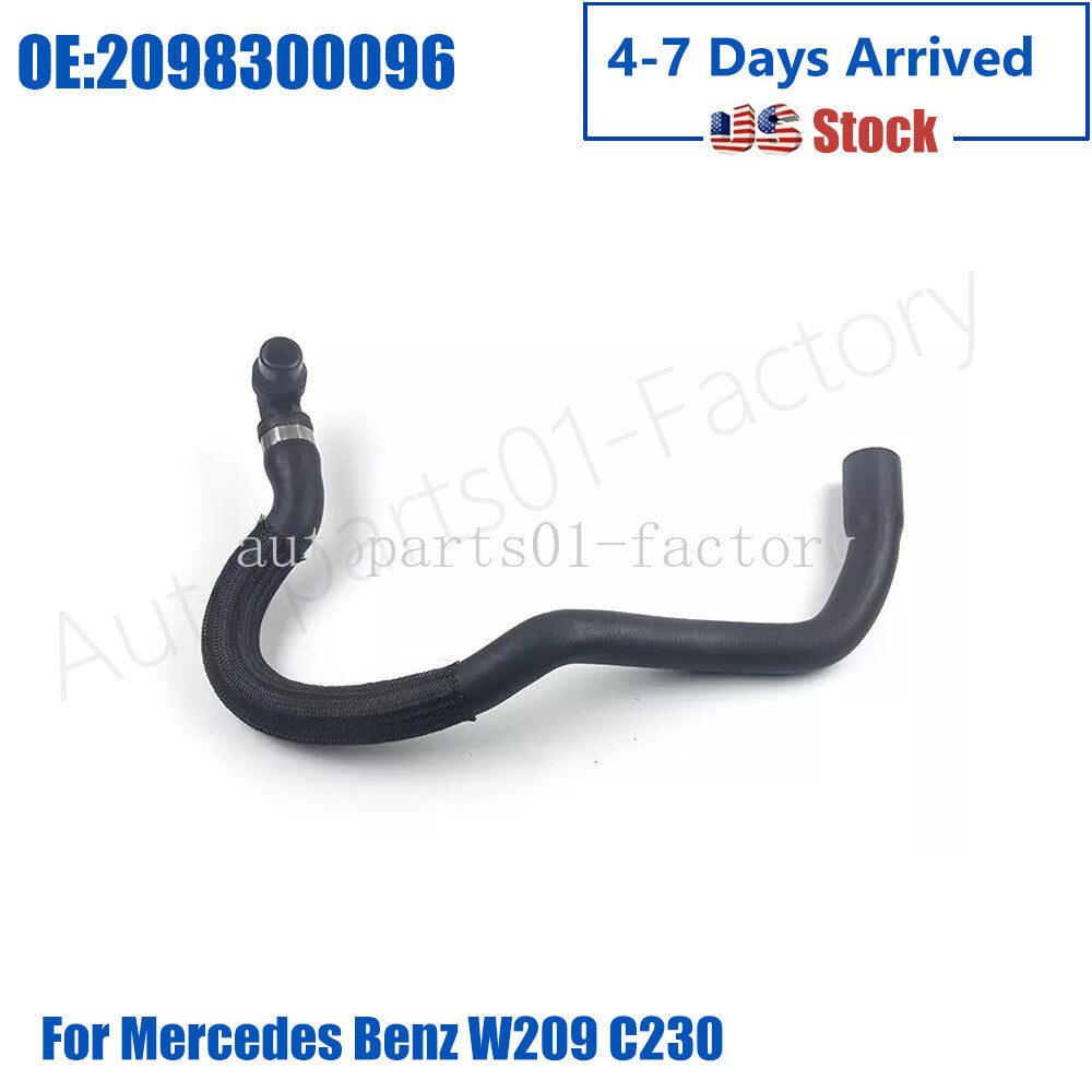 2098300096 Heater Hose Engine to Connection Tube for Benz W209 C230 4-Door
