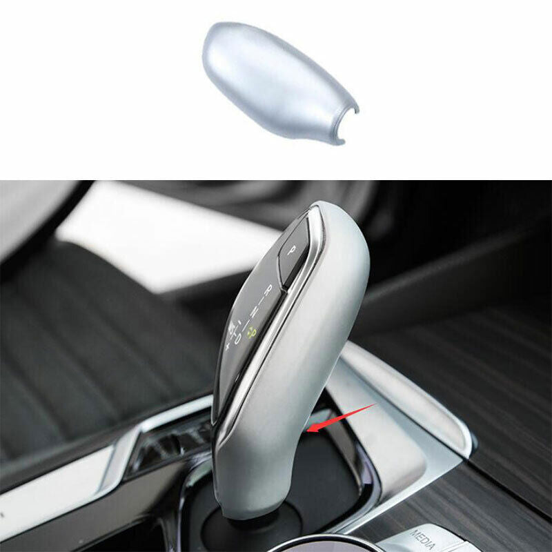 Fit for BMW 5 Series G30 2018-2023 ABS Silver Gear Shift Knob Shifter Lever Trim