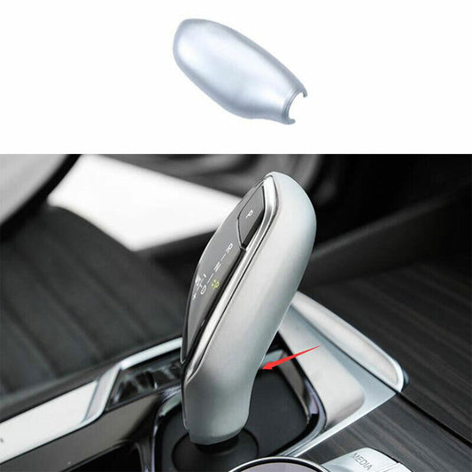 Fit for BMW 5 Series G30 2018-2023 ABS Silver Gear Shift Knob Shifter Lever Trim