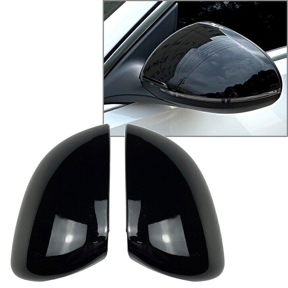 A pair of gloss black rearview mirror cap trims are available for the for Mercedes-Benz C-Class W206.
