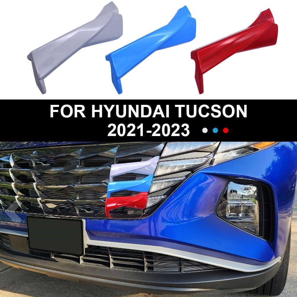 For 2021-2024 for Hyundai for Tucson Car Front Grille Strip Cover Decor Trim Accessories