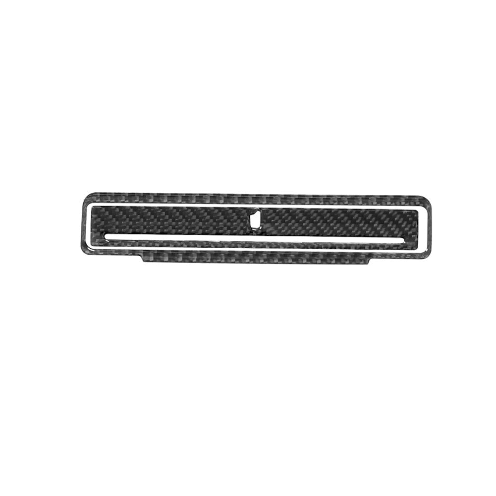 2Pcs Carbon Fiber Rear Armrest Water Cup Holder Cover Trim for Audi Q7 2007-2015