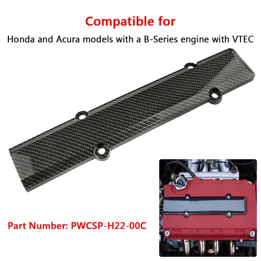 Carbon fiber exterior valve cover spark plug insert for Honda VTEC B18 B16 B series