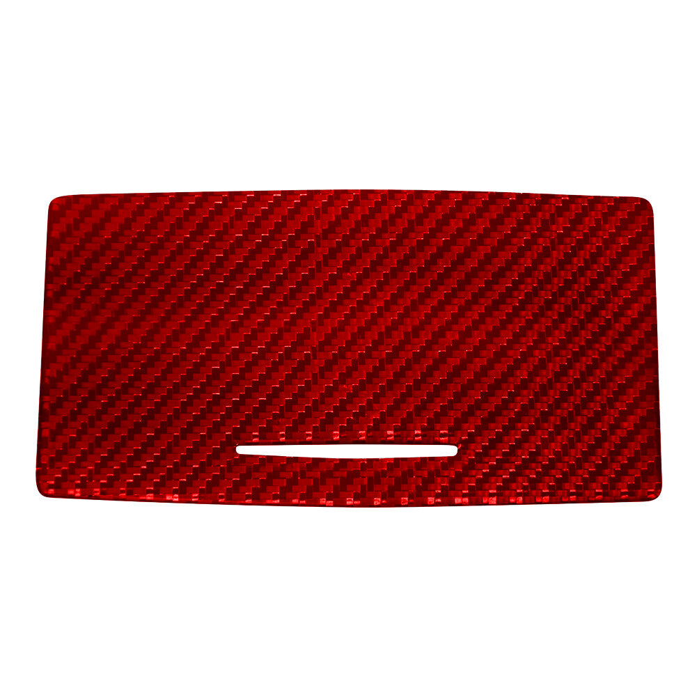 Red Carbon Fiber Roof Reading lights Panel Cover Trim For 2015-2021 for Toyota Hilux